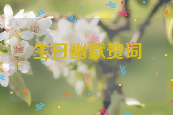 生日幽默贺词