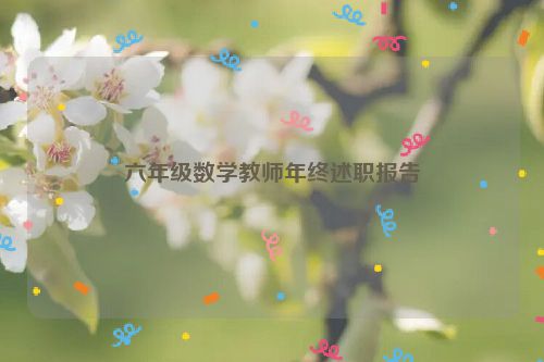 六年级数学教师年终述职报告