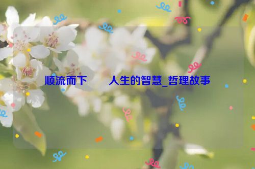 顺流而下――人生的智慧_哲理故事