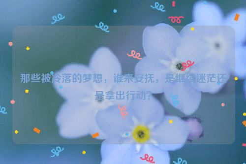 那些被冷落的梦想，谁来安抚，是继续迷茫还是拿出行动？