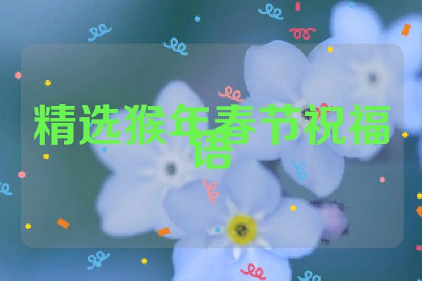精选猴年春节祝福语