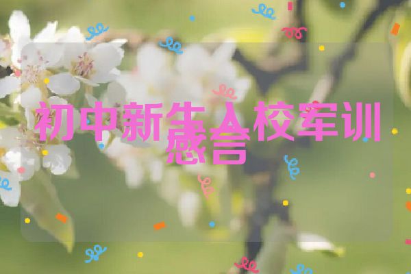初中新生入校军训感言