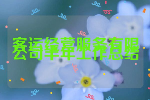 客运经营服务有限公司半年工作总结
