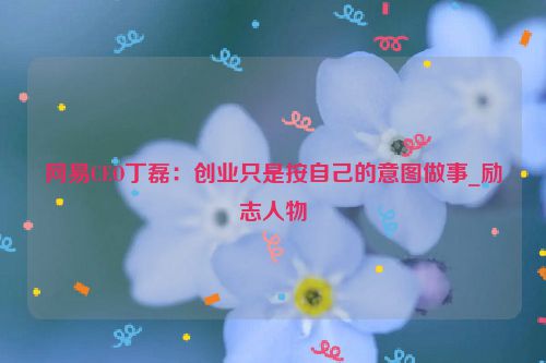 网易CEO丁磊：创业只是按自己的意图做事_励志人物