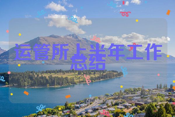 运管所上半年工作总结