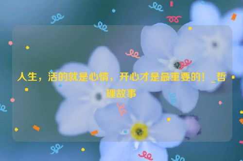 人生，活的就是心情，开心才是最重要的！_哲理故事