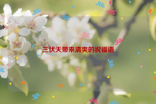 三伏天带来清爽的祝福语
