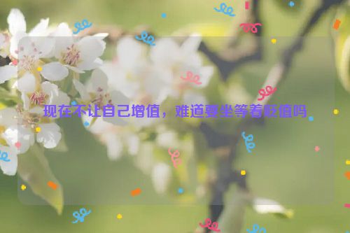 现在不让自己增值，难道要坐等着贬值吗