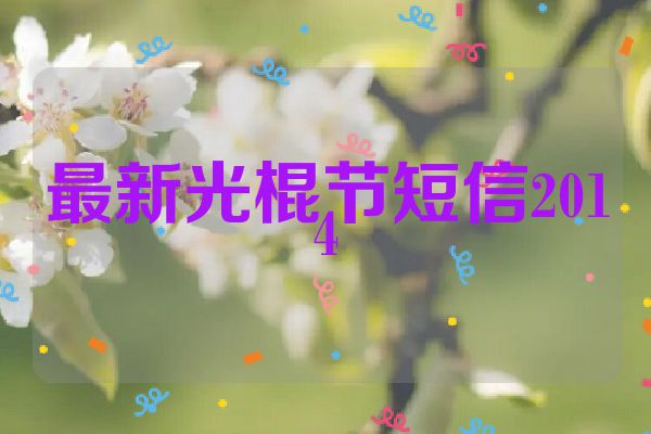 最新光棍节短信2014