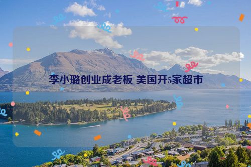 李小璐创业成老板 美国开5家超市