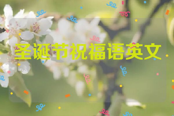 圣诞节祝福语英文