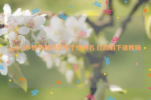 qq2013多愁伤感的女生个性网名 红颜泪下谁断肠