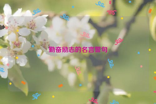 勤奋励志的名言警句