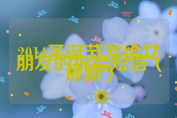2014圣诞节发给女朋友的祝福短信(最新)