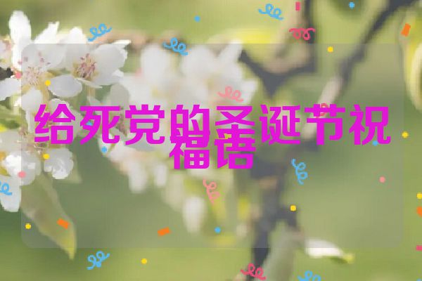 给死党的圣诞节祝福语