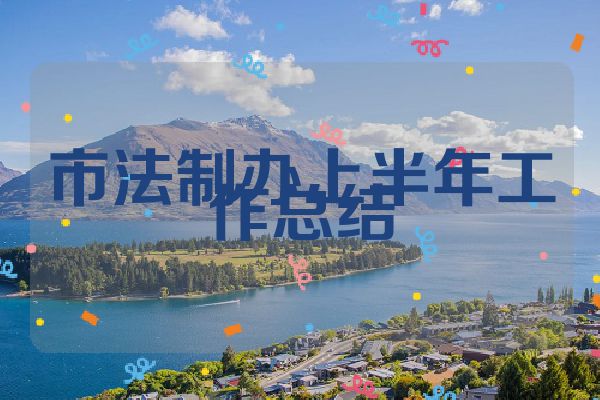 市法制办上半年工作总结