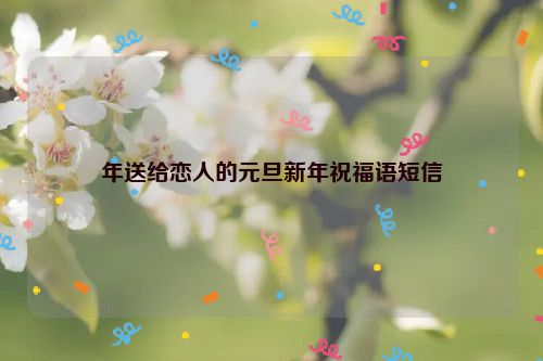 年送给恋人的元旦新年祝福语短信