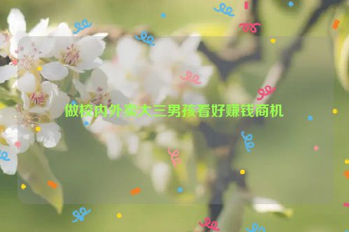 做校内外卖大三男孩看好赚钱商机