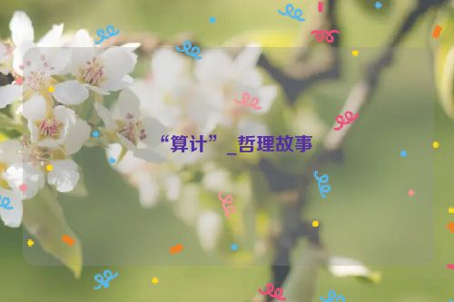 “算计”_哲理故事