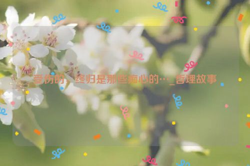 受伤的，终归是那些痴心的…_哲理故事