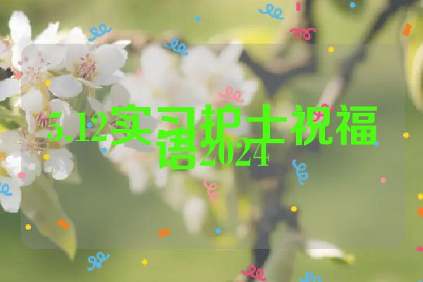 5.12实习护士祝福语2024