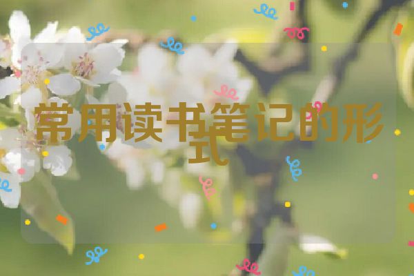 常用读书笔记的形式