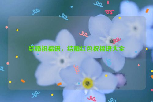 结婚祝福语，结婚红包祝福语大全