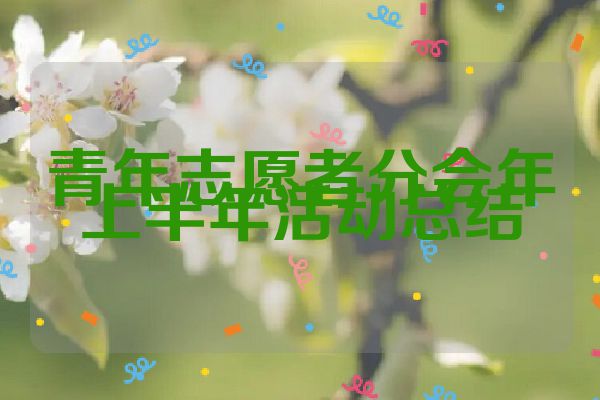 青年志愿者分会年上半年活动总结