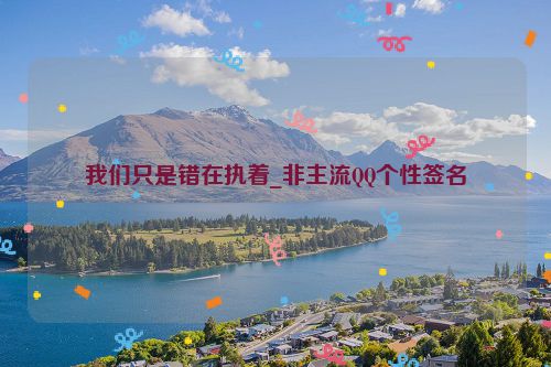 我们只是错在执着_非主流QQ个性签名