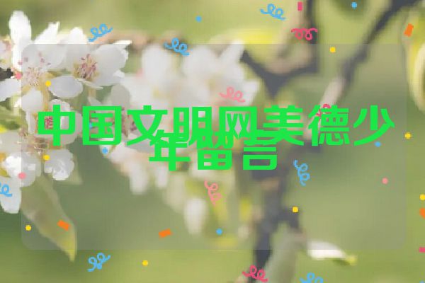 中国文明网美德少年留言