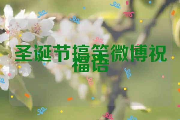 圣诞节搞笑微博祝福语