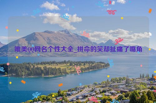 唯美QQ网名个性大全_拼命的笑却扯痛了嘴角