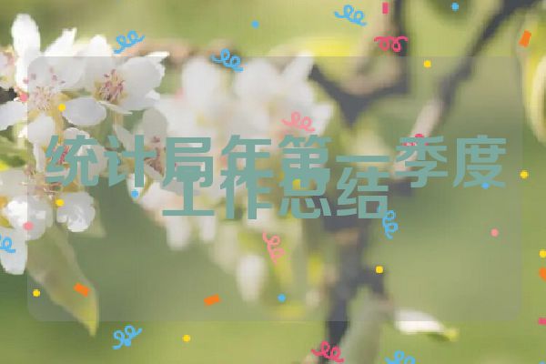统计局年第一季度工作总结