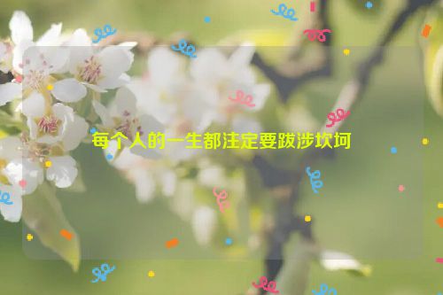 每个人的一生都注定要跋涉坎坷