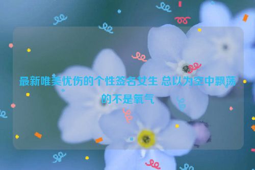 最新唯美忧伤的个性签名女生 总以为空中飘荡的不是氧气