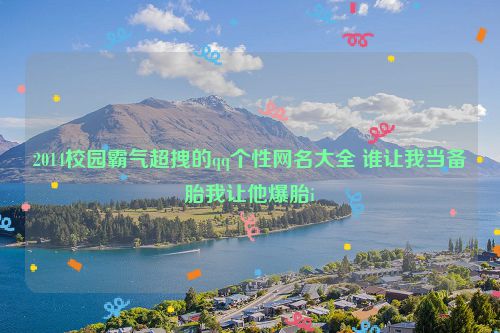 2014校园霸气超拽的qq个性网名大全 谁让我当备胎我让他爆胎i