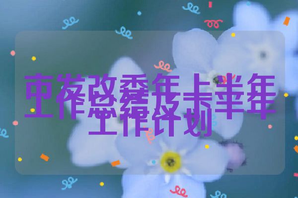 市发改委年上半年工作总结及下半年工作计划