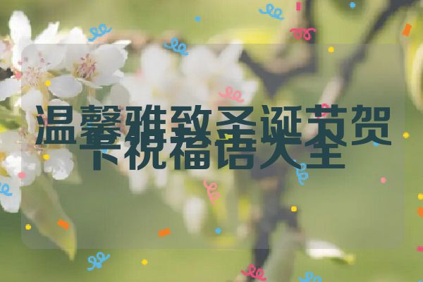 温馨雅致圣诞节贺卡祝福语大全