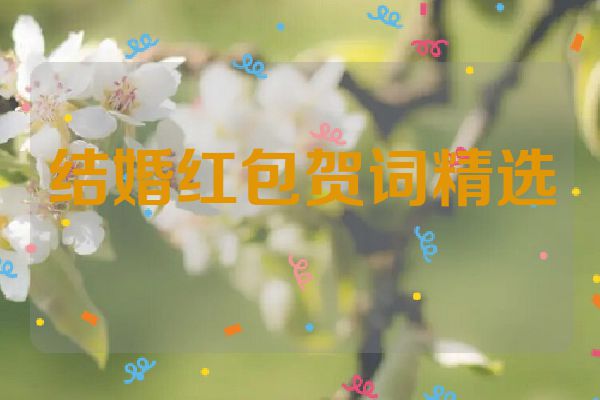 结婚红包贺词精选