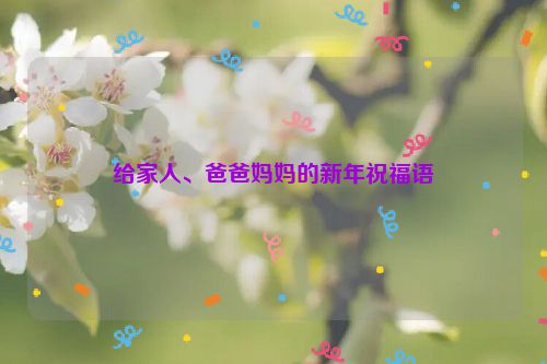 给家人、爸爸妈妈的新年祝福语