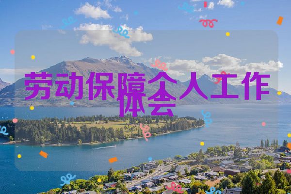 劳动保障个人工作体会