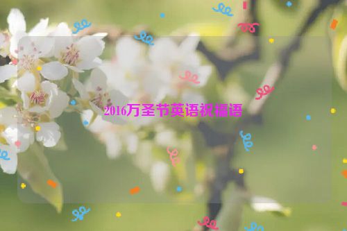2016万圣节英语祝福语