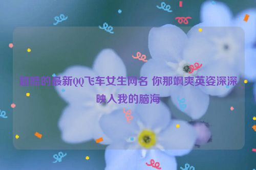 超酷的最新QQ飞车女生网名 你那飒爽英姿深深映入我的脑海