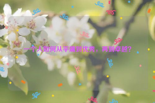 一个人如何从平庸到优秀，再到卓越？