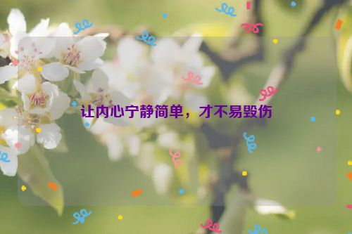 让内心宁静简单，才不易毁伤