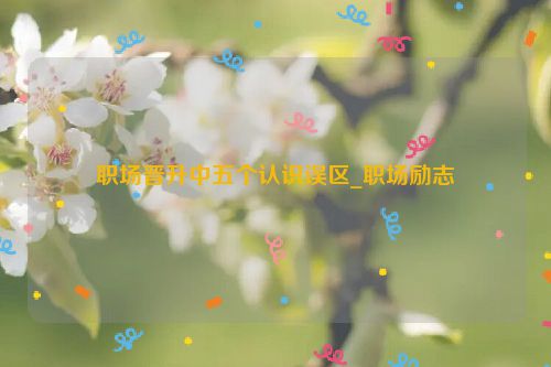 职场晋升中五个认识误区_职场励志