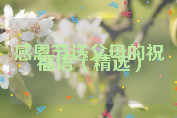 感恩节送父母的祝福语（精选）