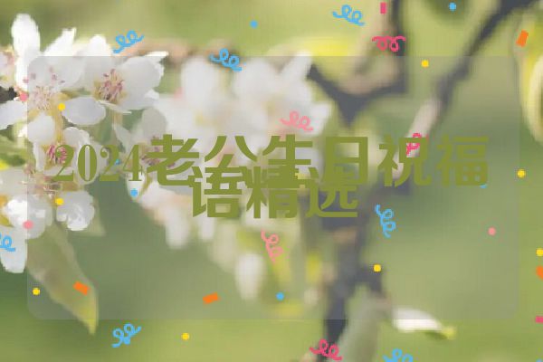 2024老公生日祝福语精选