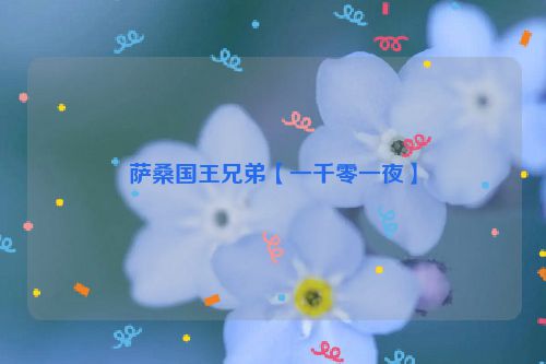 萨桑国王兄弟【一千零一夜】