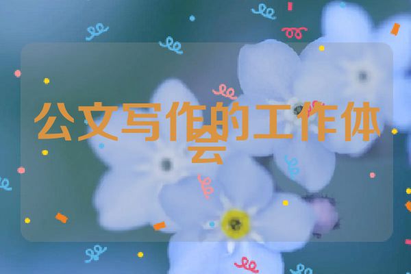 公文写作的工作体会